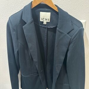 ICHI Women's Elegant Navy Blazer
